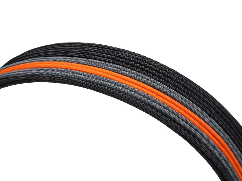 Formulamod Sleeve Extension Power Supply Cable Kit 18AWG ATX 24P+ EPS 8-P+PCI-E8-P with Combs for PSU to Motherboard/GPU Fm-NCK3 (Black Orange Grey) - Image 5